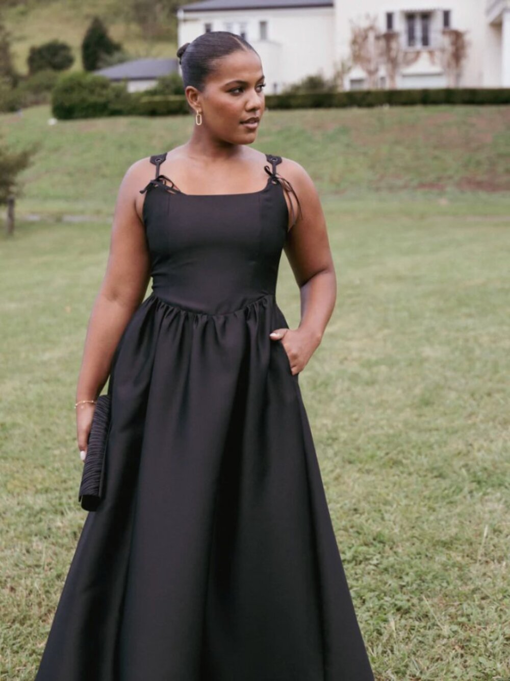 Petal and Pup Marcelline Maxi Dress - Black, size M - Picture 4 of 8